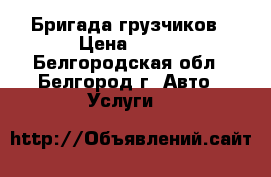 Бригада грузчиков › Цена ­ 300 - Белгородская обл., Белгород г. Авто » Услуги   